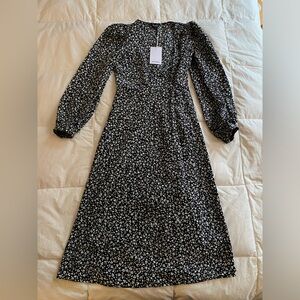 monki floral wrap dress